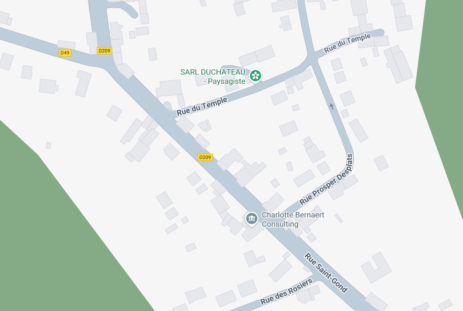 Carte zoomée