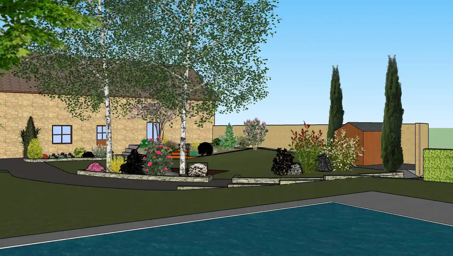 Plan de jardin